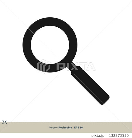 Magnifying Glass Icon Vector Logo Template Illustration Design. Vector EPS 10. 132273530