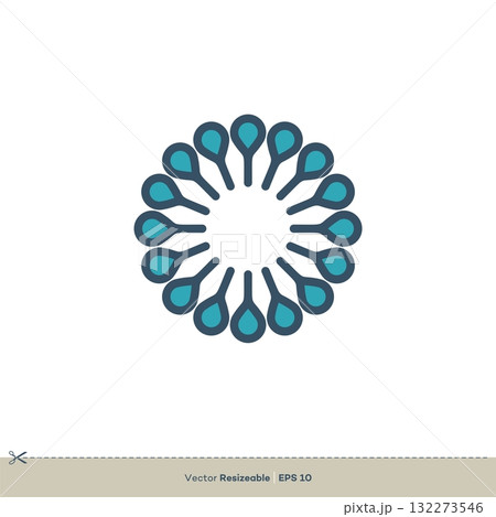 Flower Icon Vector Logo Template Illustration Design. Vector EPS 10. 132273546