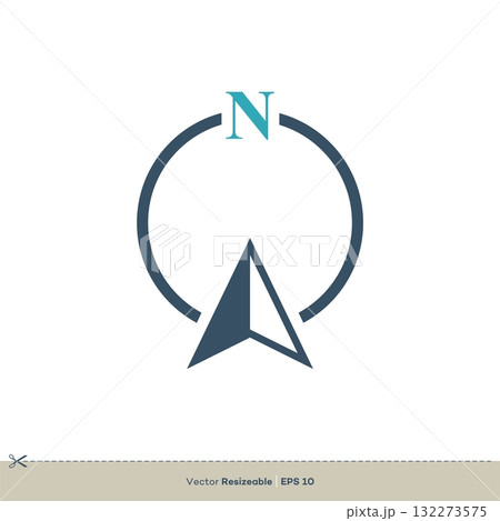 Compass Arrow Icon Vector Logo Template Illustration Design. Vector EPS 10. Compass Arrow Icon Vector Logo Template Illustration Design. Vector EPS 10. 132273575