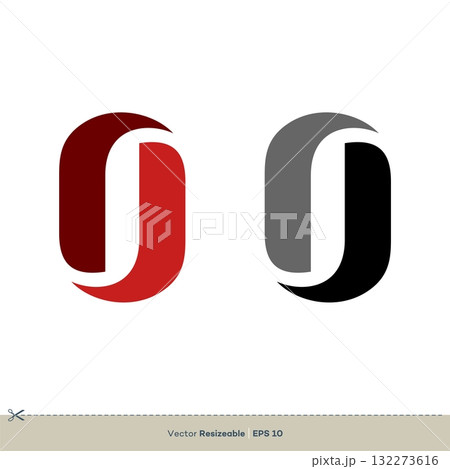 Letter O Vector Logo Template Illustration...のイラスト素材 [132273616] - PIXTA