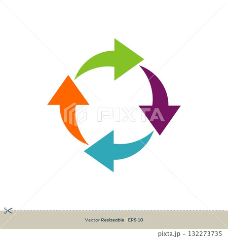 Arrow Vector Logo Template vector design Illustration Design. Vector EPS 10. 132273735