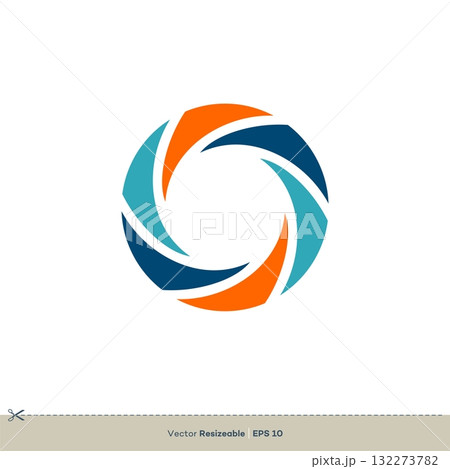 Shutter Lens Vector Logo Template Illustration Design. Vector EPS 10. Shutter Lens Vector Logo Template Illustration Design. Vector EPS 10. 132273782