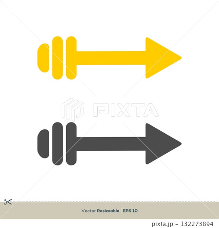 Arrow Vector Logo Template Illustration Design. Vector EPS 10. 132273894