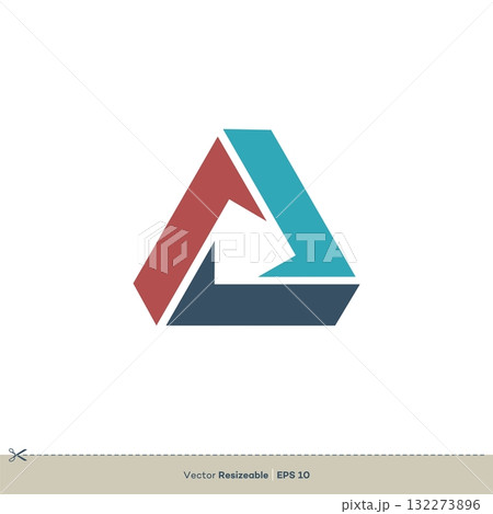 Triangle Trinity Vector Logo Template Illustration Design. Vector EPS 10. Triangle Trinity Vector Logo Template Illustration Design. Vector EPS 10. 132273896