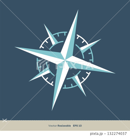 Compass Rose Logo Template Illustration Design. Vector EPS 10. Compass Rose Logo Template Illustration Design. Vector EPS 10. 132274037