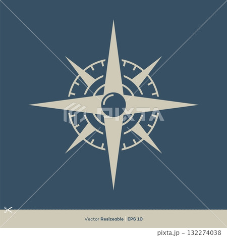 Compass Rose Logo Template Illustration Design. Vector EPS 10. Compass Rose Logo Template Illustration Design. Vector EPS 10. 132274038