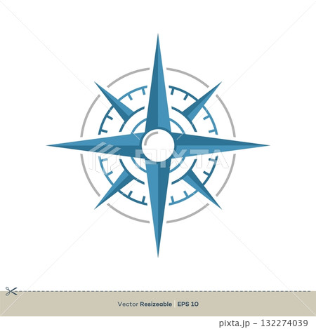 Compass Rose Logo Template Illustration Design. Vector EPS 10. Compass Rose Logo Template Illustration Design. Vector EPS 10. 132274039