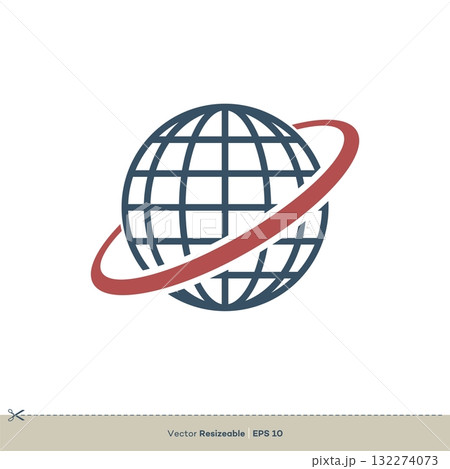 Globe Earth Vector Logo Template Illustration Design. Vector EPS 10. 132274073