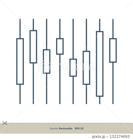 Candlestick Logo Template Illustration Design. Vector EPS 10. Candlestick Logo Template Illustration Design. Vector EPS 10. 132274093