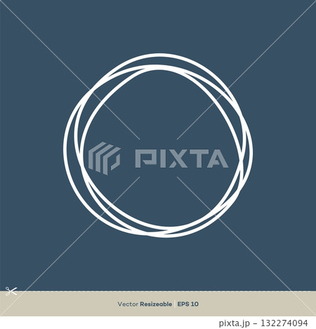 Abstract Circle Line Logo Template Illustration Design. Vector EPS 10. Abstract Circle Line Logo Template Illustration Design. Vector EPS 10. 132274094