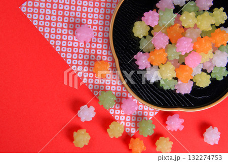 和菓子 19 カラフルな金平糖 和菓子 19 カラフルな金平糖 132274753