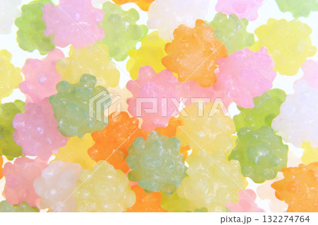 和菓子　8　カラフルな金平糖 132274764