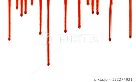 Blood Splash in Freeze Motion . Isolated on White Background Blood Splash in Freeze Motion . Isolated on White Background 132274921