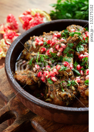 guruli, Georgian chicken, with walnuts, stewed in wine and spices, Gurian chicken, homemade, no people, guruli, Georgian chicken, with walnuts, stewed in wine and spices, Gurian chicken, homemade, no people, 132275182
