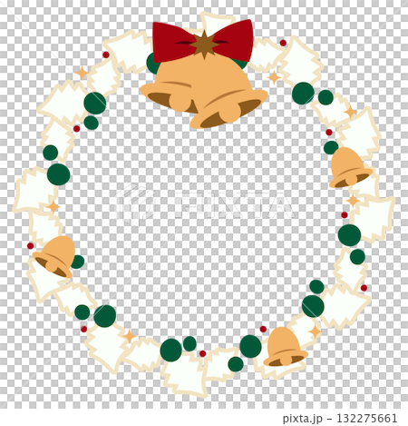 Christmas wreath illustration Christmas wreath illustration 132275661