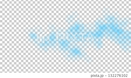 Thick light blue smoke cloud on transparent background drifting and spreading from edge, with dense texture and soft smoky edges Thick light blue smoke cloud on transparent background drifting and spreading from edge, with dense texture and soft smoky edges 132276102