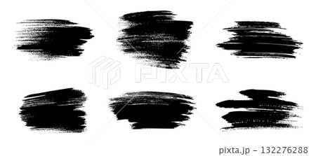 brush strokes isolated on white. sketchy horizontal strokes. Vector illustration brush strokes isolated on white. sketchy horizontal strokes. Vector illustration 132276288