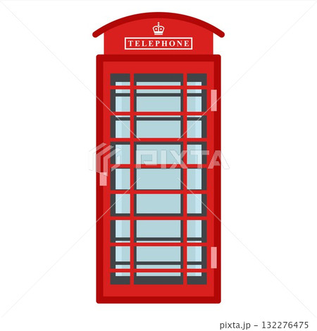 Old English red telephone box. Old English red telephone box. 132276475