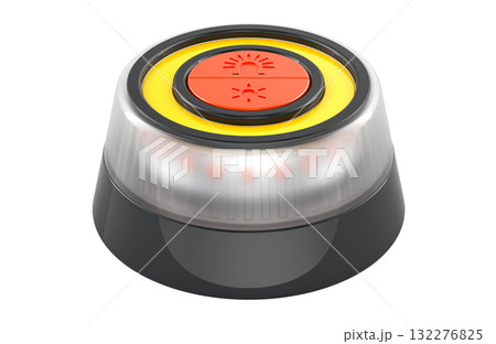 Portable emergency LED beacon light, 3D rendering 132276825