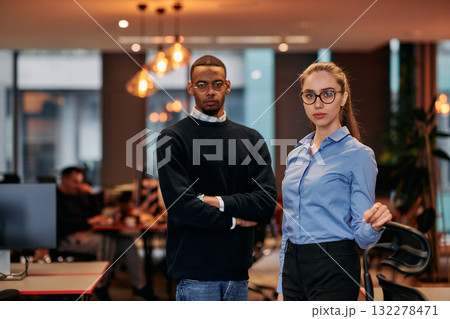 Digital Collaboration: Blonde Businesswoman and African American Partner Reviewing Documents Online Digital Collaboration: Blonde Businesswoman and African American Partner Reviewing Documents Online 132278471