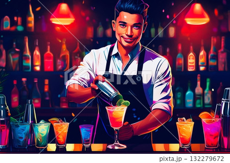 バーテンダー バーテンダー 132279672
