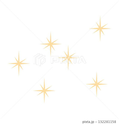Twinkling stars animation doodles style stars. falling sparkling bright stars 132281158