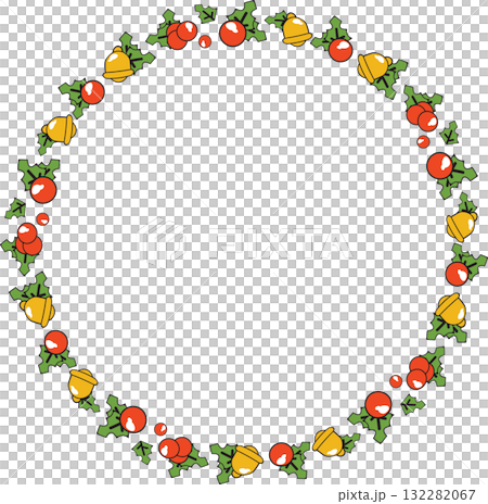 The  Christmas Bell Boarder Line for Holiday or celebration concept. 132282067