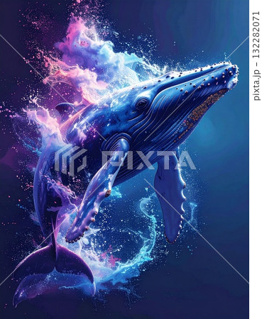 ジャンプするクジラ ジャンプするクジラ 132282071