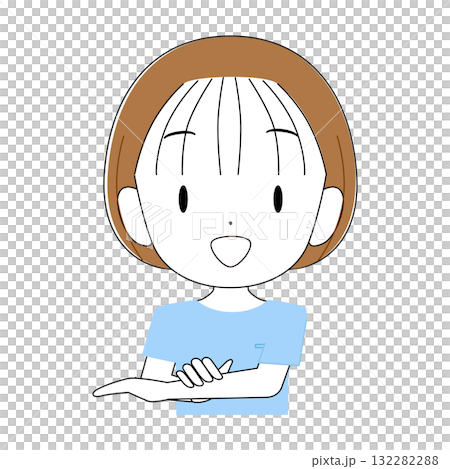 Woman rubbing her arm 132282288