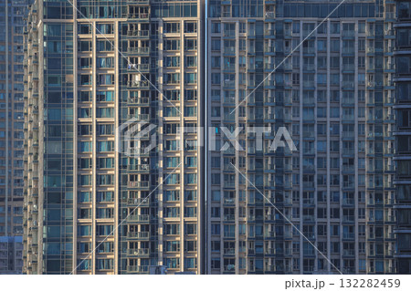 Oct 1 2025 High-rise residential building in West Kowloon district 132282459