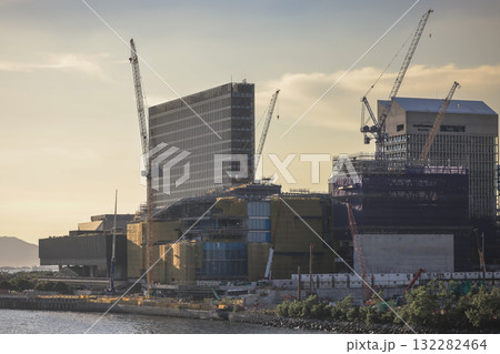 Oct 1 2025 Futuristic West Kowloon Station in Hong Kong 132282464