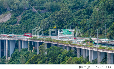 Oct 7 2025 Tsing Long Highway Overlooking Scenic Hong Kong Waters 132282543