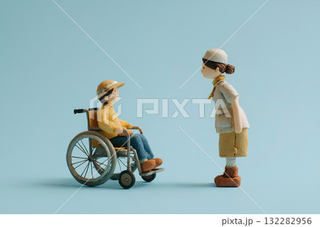 車椅子と明るい生活 / Bright Life with a Wheelchair (3D Pape 132282956