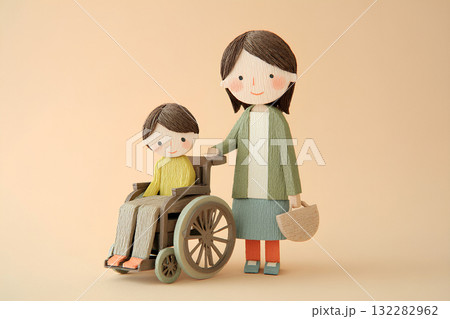 車椅子と明るい生活 / Bright Life with a Wheelchair (3D Pape 132282962