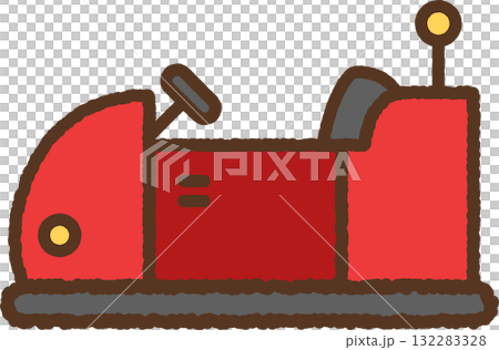 手繪圖示卡丁車 132283328