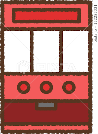 Hand-drawn icon slot machine 132283331