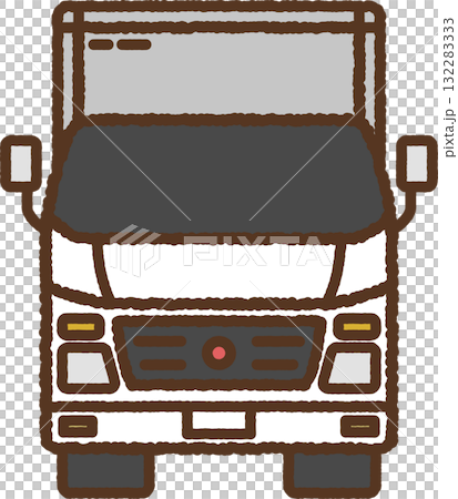 手繪圖示前視卡車 手繪圖示前視卡車 132283333