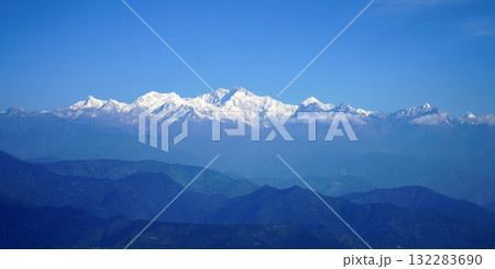 Majestic View of Mount Kanchenjunga and Himalayan Peaks from Darjeeling Majestic View of Mount Kanchenjunga and Himalayan Peaks from Darjeeling 132283690