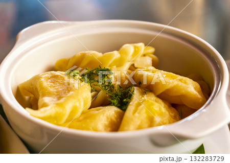 Spice House russian restaurant dishes meal in Patong Phuket Thailand. 132283729
