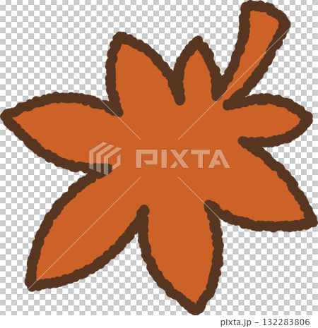 手繪單一圖示插圖秋葉 手繪單一圖示插圖秋葉 132283806