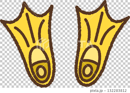 手繪單圖示插圖:蹼足 手繪單圖示插圖:蹼足 132283812