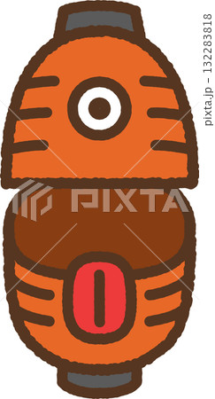 手書き風の単品アイコンイラスト お化け 提灯 手書き風の単品アイコンイラスト お化け 提灯 132283818