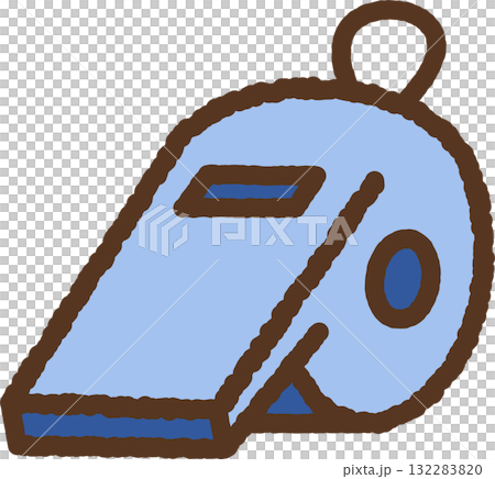 手書き風の単品アイコンイラスト　ホイッスル 132283820