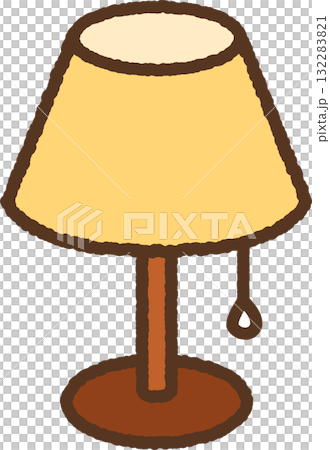 手書き風の単品アイコンイラスト 電気スタンド 手書き風の単品アイコンイラスト 電気スタンド 132283821