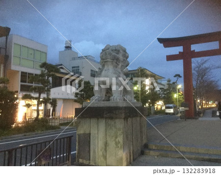 鎌倉&江ノ島散策 2023年版 ライトアップされた鳥居 鎌倉&江ノ島散策 2023年版 ライトアップされた鳥居 132283918