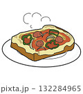 とろとろチーズのピザトースト 132284965