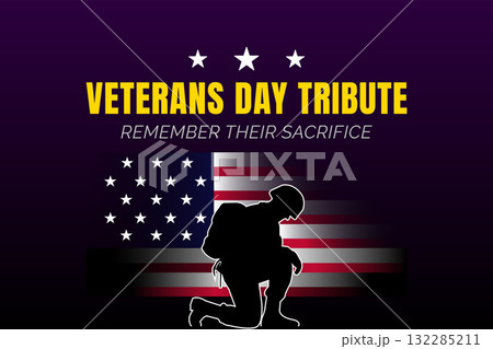 veterans day tribute honoring their sacrifice poster 132285211