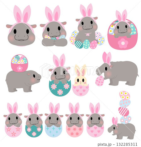 Hippo Easter.eps 132285311