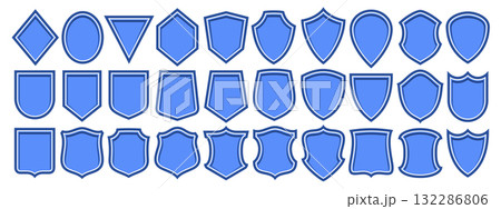 Vector Shield Icon Set 132286806