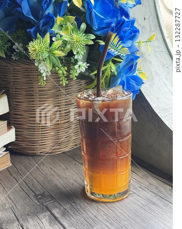 Refreshing Orange Americano Coffee with Citrus Twist Refreshing Orange Americano Coffee with Citrus Twist 132287727